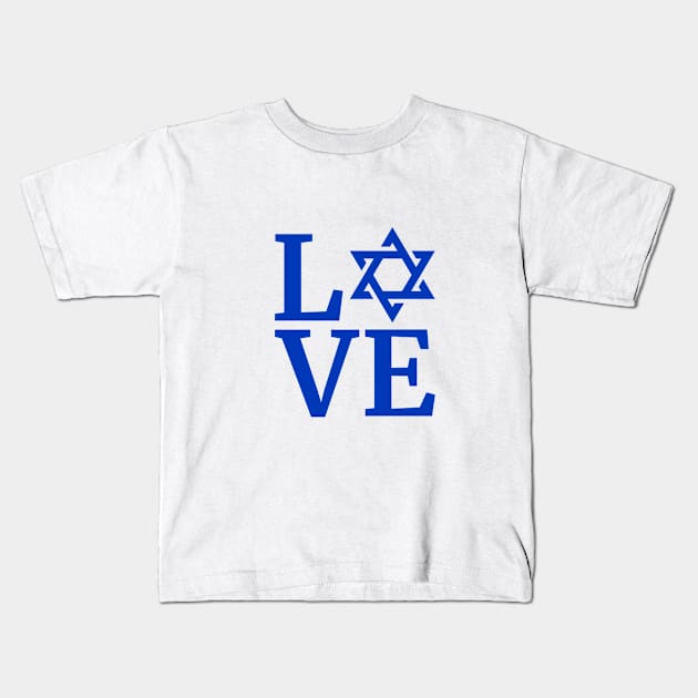 Love for Israel Kids T-Shirt by SquirrelQueen